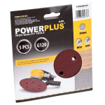 Smil&scaron;papīra disks &Oslash;150mm G120 (5gab.) POWERPLUS