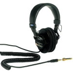 Sony Ausinės MDR-7506, SONY MDR-7506, 40mm, 63&Omega;, 106dB, 3m, sulankstomos, uždara konstrukcija, OFC laidas