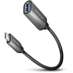 Axagon USB adapteris RUCM-AFAC 1x USB-C, 1x USB-A, 0.2 m, metalinis korpusas, 5 Gb/s, 3A