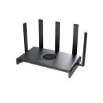 Ruijie RG-EW1300G | 1300 Mbps Wi-Fi 5 Dviejų Juostų Mesh Belaidis Mar&scaron;rutizatorius &mdash; 3&times; Gigabit LAN Prievadai, 5&times; 4.5 dBi Antenos, 5 GHz, Juodas Dizainas