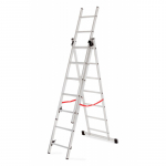 Kombinuotos kopėčios BASIC 3x6 laipteliai 150kg AW23078 AWTOOLS
