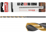 Tvardy T02340 HSS M2 grąžtas, 4mm, 119mm, TiN, DIN 340, 135&deg;