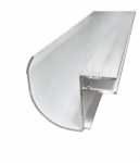 PC užbaigimo profilis su lataku 10x6340 mm aliuminis