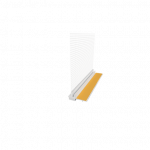PVC deformacinis profilis langams Ejot 108 Plus GAP09, 9 mm, su tinkleliu, 2.4 m