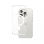 PanzerGlass &reg; HardCase Transparent w. White MagSafe iPhone 16 Pro mobiliojo telefono dėklas Permatomas