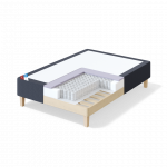 SLEEPWELL BLUE POCKET BOX-MATTRESS (120x200x28 cm) AGGE Dark Grey (2130)