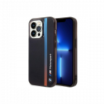 BMW Dėklas Case BMW BMHCP14L22HVGV iPhone 14 Pro 6.1" juodas/juodas IML Tricolor Stripe