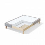 Sleepwell RED BED FRAME / 120x15x200 / VERANO Dark Grey (18135)