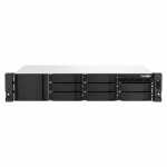 QNAP TS-864EU-8G NAS ir duomenų saugojimo serveris Stovas (2U) &bdquo;Intel&reg; Celeron&reg;&ldquo; 8 GB DDR4 0 TB QNAP Turbo System Juoda