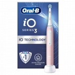 Braun iOG3.1A6.0P Oral-B iO3 Elektrinis Dantų &Scaron;epetėlis Blush Rožinė