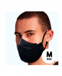 Mocco Textile two-layer reusable masks M size Black