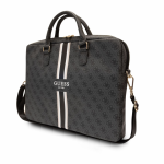 GUESS Dėklas Guess PU 4G Printed Stripes Computer Bag 15|16" Juodas
