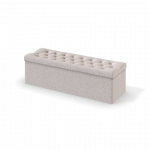 Sleepwell RED/BLACK SOLHALL CONTINENTAL BED OTTOMAN / 150x50x47 / MANGO Light Beige (19206)