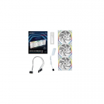 Lian Li Lian Li UNI FAN SL Wireless 120 Reverse Blade Kompiuterio korpusui Ventiliatorius 12 cm Balta 3 vnt
