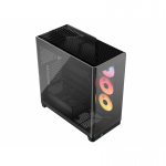 Corsair 4500X RS-R ARGB Tempered Glass Mid-Tower, Black &bdquo;Midi Tower&ldquo; Juoda