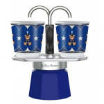 Bialetti 0005349 Rankinis kavos virimo aparatas Mokos gaminimo indas Juoda, Mėlyna, Nerūdijančiojo plieno