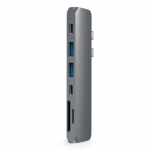Satechi ST-CMBPM knyginių kompiuterių dokas / jungčių replikatorius USB 3.2 Gen 1 (3.1 Gen 1) Type-C Pilka