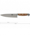 G&uuml;de Alpha cooking knife 16 cm Olive Wood
