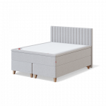 Sleepwell BLACK CONTINENTAL CONTINENTAL BED (with 8 legs) / 160x55x200 / soft / VERANO Light Beige (18302)