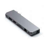 Satechi ST-UCPHMXM knyginių kompiuterių dokas / jungčių replikatorius 2 x USB 3.2 Gen 2 (3.1 Gen 2) Type-C Pilka