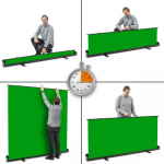walimex pro Roll-up Panel Background 210x220cm green