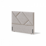 Sleepwell RED/BLACK GEOMETRY HEADBOARD / 121x131x12.5 / AVOLA Dark Grey (18079)