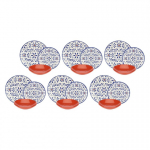 Rose&Tulipani Dinner service for 6 people Sea Breeze