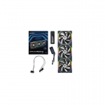 Lian Li Lian Li UNI FAN SL Wireless 120 Kompiuterio korpusui Ventiliatorius 12 cm Juoda 3 vnt