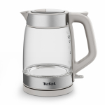 Tefal Glass Kettle KI605B30 elektrinis virdulys 1,7 L 2200 W Pilka, Sidabras, Permatomas