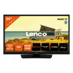 Lenco LED-2463BK (V2) 61 cm (24") HD Smart TV &bdquo;Wi-Fi&ldquo; Juoda 300 cd/m&sup2;