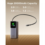 UGREEN 165W Power Bank su i&scaron;traukiamu laidu