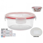 KITCHEN&GO Apvali pietų dėžutė 620 ml, 7 x 15,5 x 15,5 cm, KITCHEN&GO