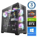 INTOP Ryzen 5 7500F 32GB DDR5 1TB SSD M.2 NVME+4TB RTX5070Ti 16GB WIN11