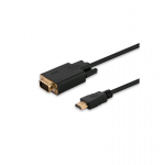 Savio CL-103 vaizdo kabelio adapteris 1,8 m HDMI A tipo (standartinis) VGA (D-Sub) Juoda