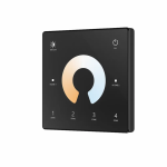 marka niezdefiniowana Remote Control CCT LED Panel Slim Black Wall Mounted 4 Zone LED RF 2.4GHz SD Series