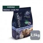 ADDVENA Power of Nature Suaugusiųjų Vidutinio/Didelio Dydžio Aviena - sausas &scaron;unų maistas - 2,5 kg