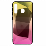 Mocco Stone Ombre Back Case Silicone Case With gradient Color For Apple iPhone 11 Pro Yellow - Pink