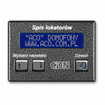 ACO CDN-230E GR Elektroninis nuomininkų sąra&scaron;as grafitas