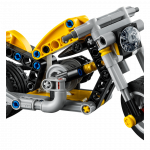 LEGO TECHNIC 42225 Geltona Motociklas