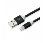 SBOX IPH7-B mobiliojo telefono laidas Juoda 1,5 m USB A Lightning