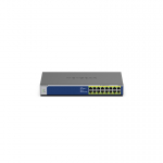 NETGEAR GS516PP Ne-valdomas Gigabit Ethernet (10/100/1000) Maitinimas per Eternetą (PoE) Mėlyna, Pilka