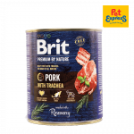 BRIT Premium by nature Pork with Trachea - wet dog food - 800g