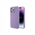 GUESS Dėklas Guess GUHMP15XPSAHMCU iPhone 15 Pro Max 6.7" violetinė|violetinė hardcase Saffiano MagSafe