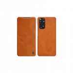 Nillkin Qin odinis dėklas skirtas Xiaomi Redmi Note 11S / Note 11 rudas