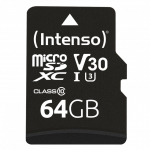 Intenso 3433490 atminties kortelė 64 GB MicroSDXC UHS-I Klasės 10