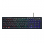 Gembird KB-UML-02 klaviatūra USB Anglų (JAV) Juoda