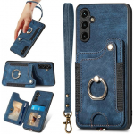 iLike Galaxy A54 5G Silicone Case Water Glitter Blue