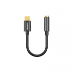 Baseus CATL54-01 kabelių lizdinio / ki&scaron;tukinio jungčių tipo keitiklis Type-C 3.5mm Juoda