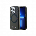 BMW Dėklas BMW BMHMP14LHGPK iPhone 14 Pro 6.1" Pilkas/pilkas ra&scaron;tas MagSafe