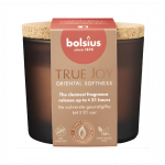 Bolsius Žvakių kvapas. stiklas gl. su kam&scaron;čiu True Joy &Oslash;66x83mm rytieti&scaron;